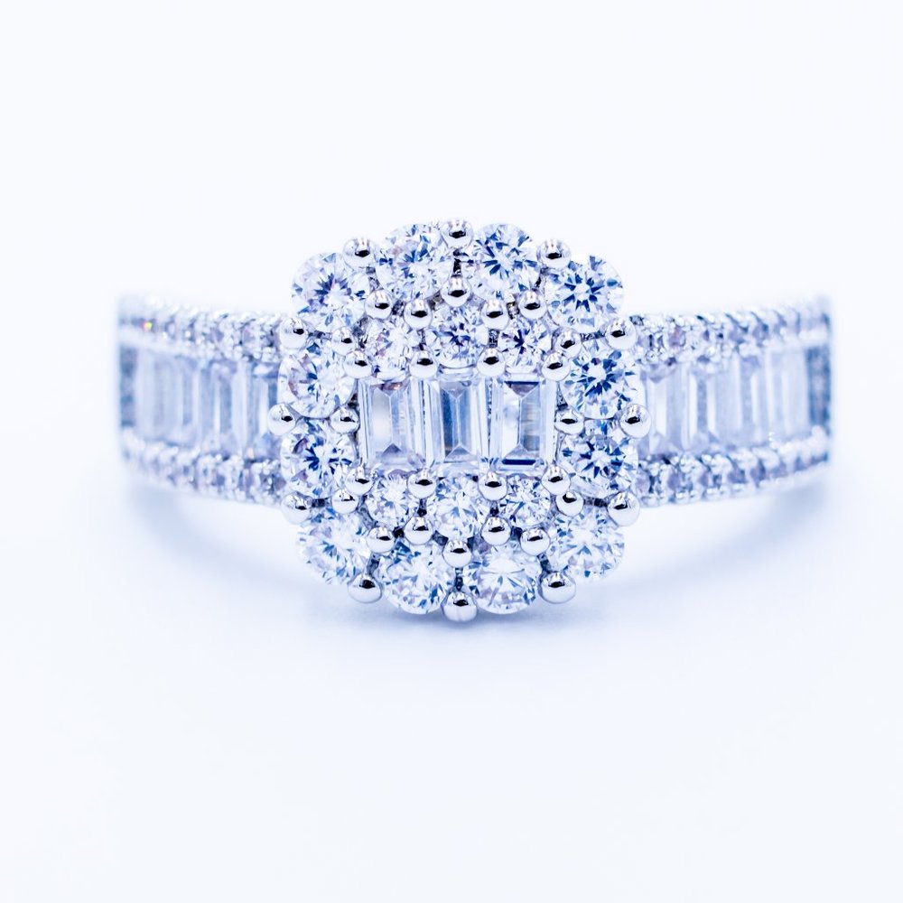Zircon in Silver Ring